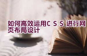 如何高效运用CSS进行网页布局设计