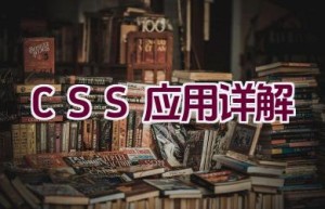 “CSS 应用详解”