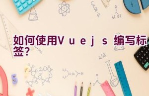 如何使用Vue.js编写标签？