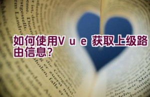 如何使用Vue获取上级路由信息？