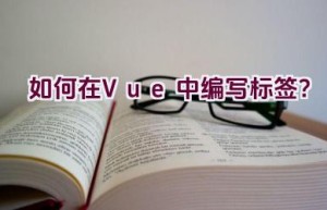 如何在Vue中编写标签？