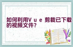 如何利用Vue剪裁已下载的视频文件？