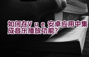 如何在Vue安卓应用中集成音乐播放功能？