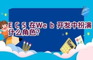 ECS在Web开发中扮演什么角色？