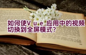 如何使Vue应用中的视频切换到全屏模式？