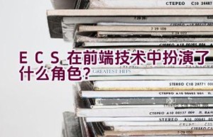 ECS在前端技术中扮演了什么角色？