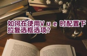 如何在使用Vue时配置下拉复选框选项？