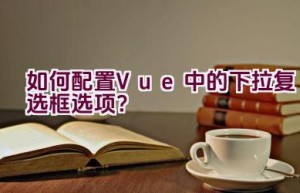 如何配置Vue中的下拉复选框选项？