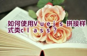 如何使用Vue.js拼接样式类（class）？