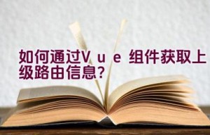 如何通过Vue组件获取上级路由信息？