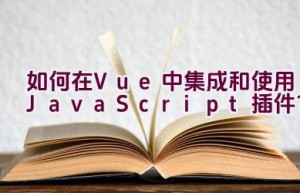 如何在Vue中集成和使用JavaScript插件？