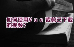 如何使用Vue裁剪已下载的视频？