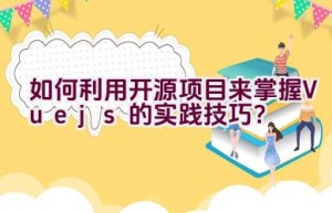 如何利用开源项目来掌握Vue.js的实践技巧？