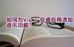 如何为Vue安卓应用添加音乐功能？