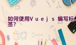 如何使用Vue.js编写标签？