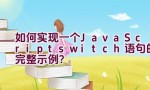 如何实现一个 JavaScript switch 语句的完整示例？