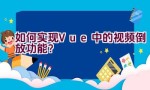 如何实现Vue中的视频倒放功能？