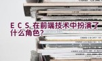 ECS在前端技术中扮演了什么角色？