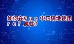 如何在Vue中正确地使用ref属性？