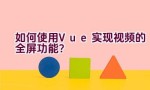 如何使用Vue实现视频的全屏功能？