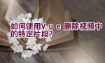 如何使用Vue删除视频中的特定片段？