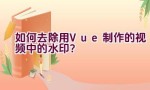 如何去除用Vue制作的视频中的水印？