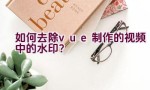 如何去除vue制作的视频中的水印？