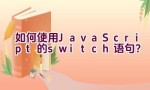 如何使用JavaScript的switch语句？