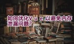 如何优化Vue以避免内存泄漏问题？