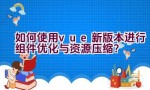 如何使用vue新版本进行组件优化与资源压缩？