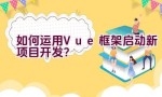 如何运用Vue框架启动新项目开发？