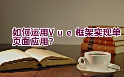 如何运用Vue框架实现单页面应用？插图