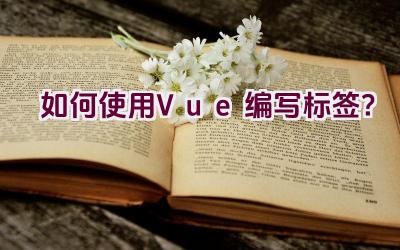 如何使用Vue编写标签？插图