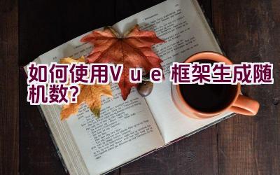 如何使用Vue框架生成随机数？插图